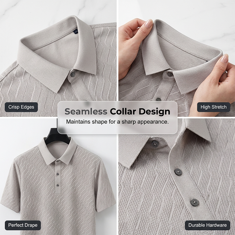 Chemise texturée rafraîchissante pour homme