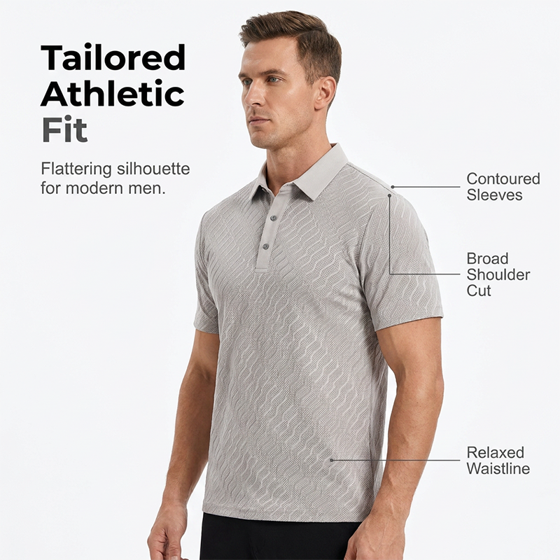 Chemise texturée rafraîchissante pour homme
