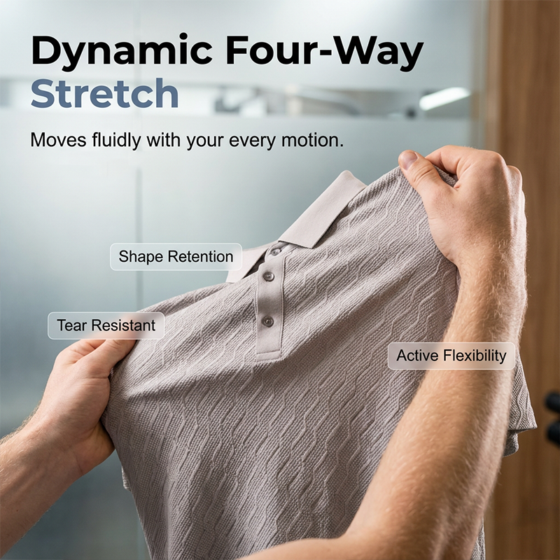 Chemise texturée rafraîchissante pour homme