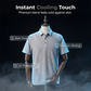 Chemise texturée rafraîchissante pour homme