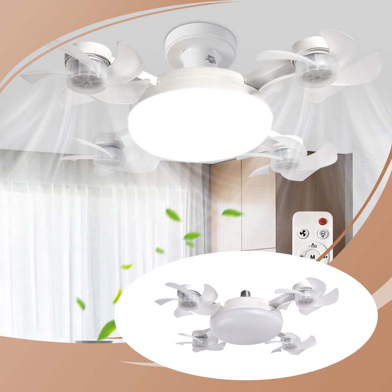 💡⏰ Dernier Jour | Ventilateur Plafond Culot E27 LED 2en1 -50%
