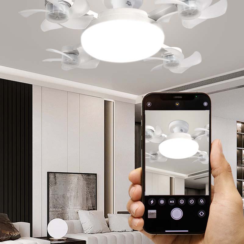 💡⏰ Dernier Jour | Ventilateur Plafond Culot E27 LED 2en1 -50%