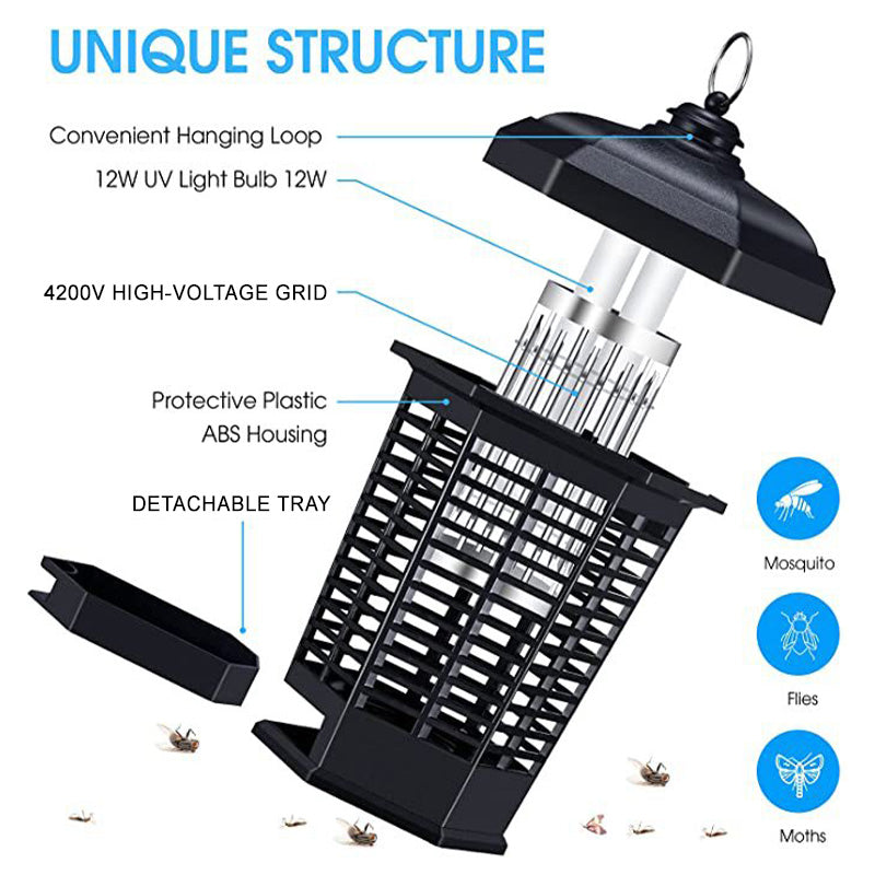 Destructeur d'insectes étanche de 4200 V