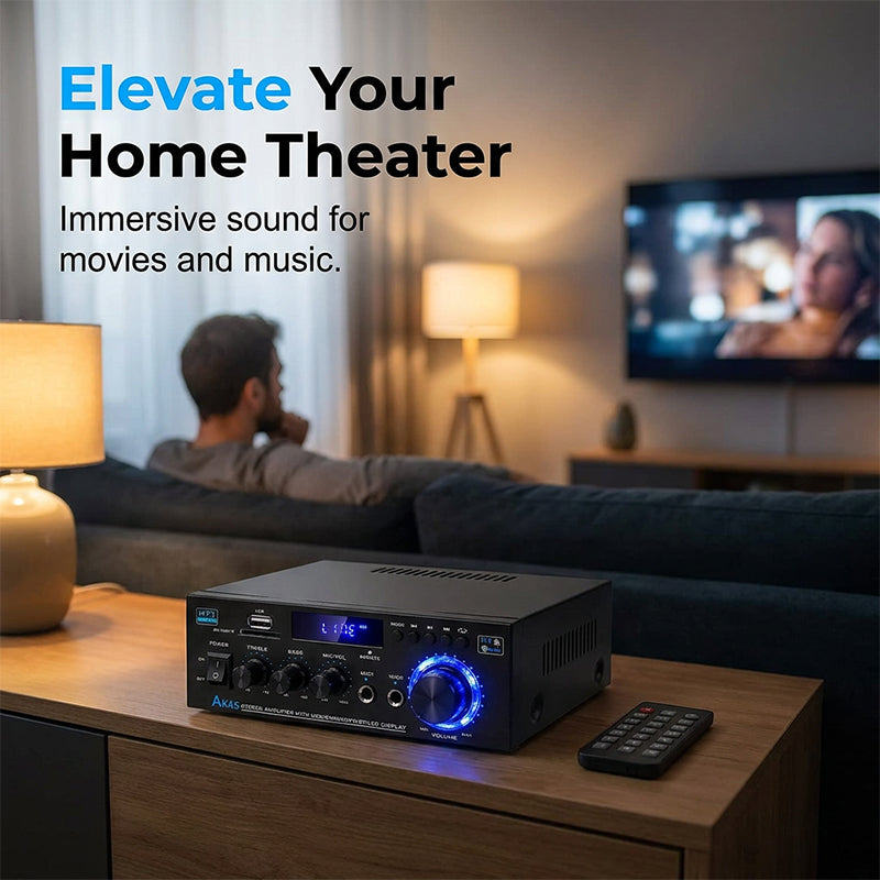 📢📢50 % DE RÉDUCTION !! ⏰ Amplificateur numérique pour karaoké – Bluetooth, USB & AUX – Parfait pour micro, guitare ou enceinte – compact & facile à transporter 🎸✨