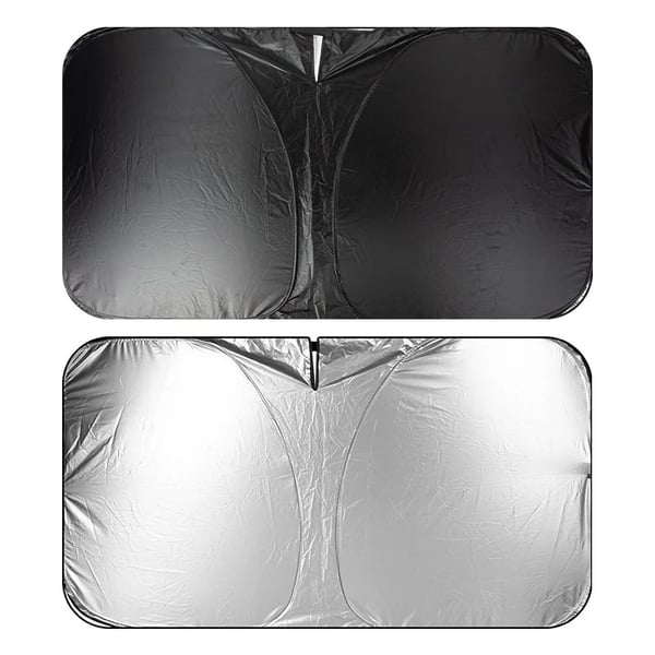 🔥🚗 PROMO FLASH 50% ! Pare-Soleil Pare-Brise Repliable – Protection UV, Inclus Housse Volant & Poche, 2 Tailles, Idéal Toutes Voitures ✅