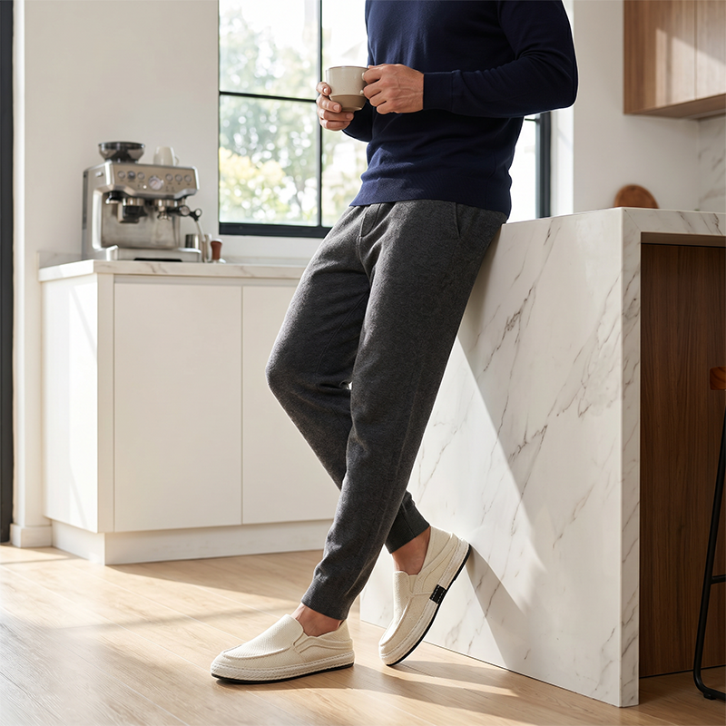 Chaussures slip-on décontractées en toile pour homme