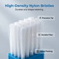 Brosse de nettoyage 2 en 1 pour les rainures des vitres