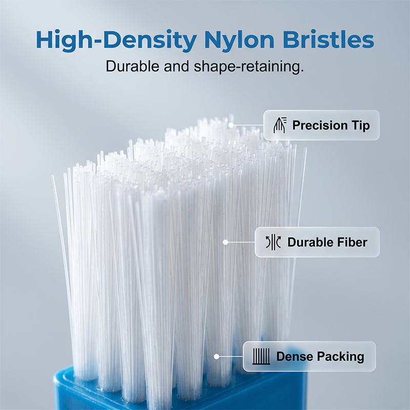 Brosse de nettoyage 2 en 1 pour les rainures des vitres