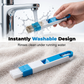 Brosse de nettoyage 2 en 1 pour les rainures des vitres