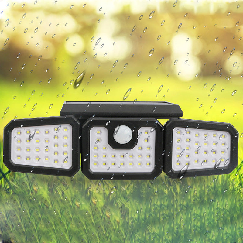 💡 PROMO LIMITÉE -50% ! ☀️ Applique Murale Solaire à 3 Têtes avec Capteur – 2400mAh, LED Haute Luminosité, Angle Réglable, Étanche, Idéale Jardin & Garage 🏠