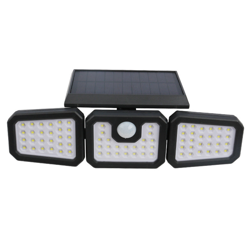 💡 PROMO LIMITÉE -50% ! ☀️ Applique Murale Solaire à 3 Têtes avec Capteur – 2400mAh, LED Haute Luminosité, Angle Réglable, Étanche, Idéale Jardin & Garage 🏠