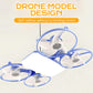 Lampe ventilateur modèle drone E27 à 3 vitesses avec télécommande