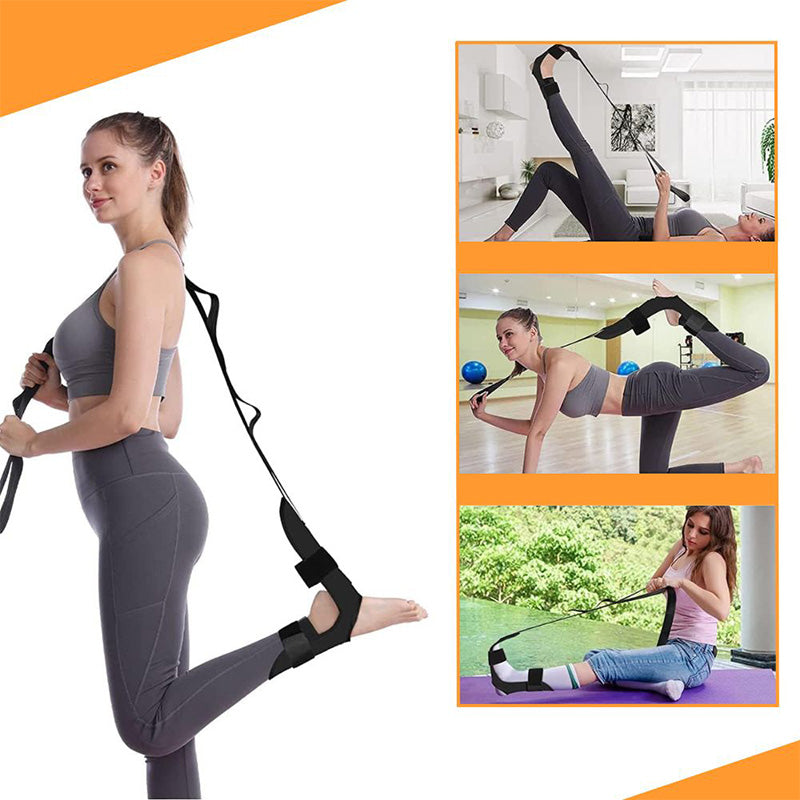 Sangle d'Étirement Multifonctionnelle pour Pieds & Jambes - Entraînement & Rééducation