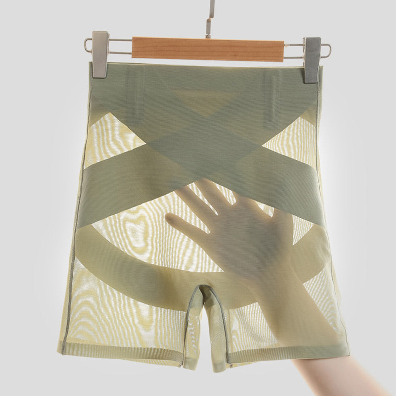 Short Boyshort Gainant Respirant en Maille pour l'Été – Sculptant la Taille