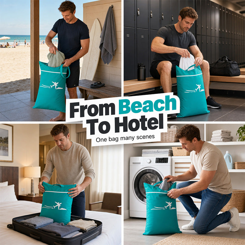 🧳 Grand Sac à Linge de Voyage Imperméable 💧