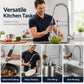Robinet de Cuisine à Ressort Rotatif 360 Degrés