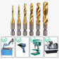 Jeu de 6 Tarauds Spiraux Composites Multifonctions