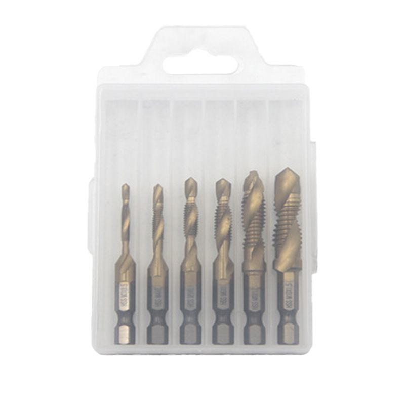 Jeu de 6 Tarauds Spiraux Composites Multifonctions