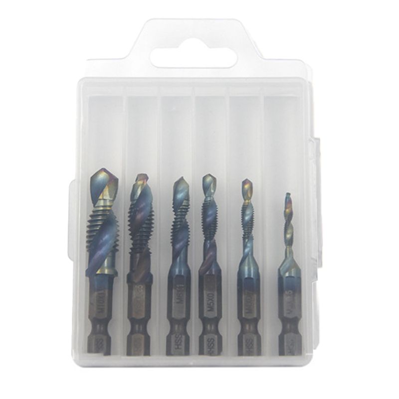 Jeu de 6 Tarauds Spiraux Composites Multifonctions