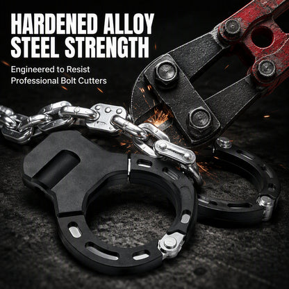 Antivol Menottes Haute Résistance pour Trottinette - Chaîne en Acier Alloy avec Sac de Rangement