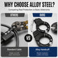 Antivol Menottes Haute Résistance pour Trottinette - Chaîne en Acier Alloy avec Sac de Rangement