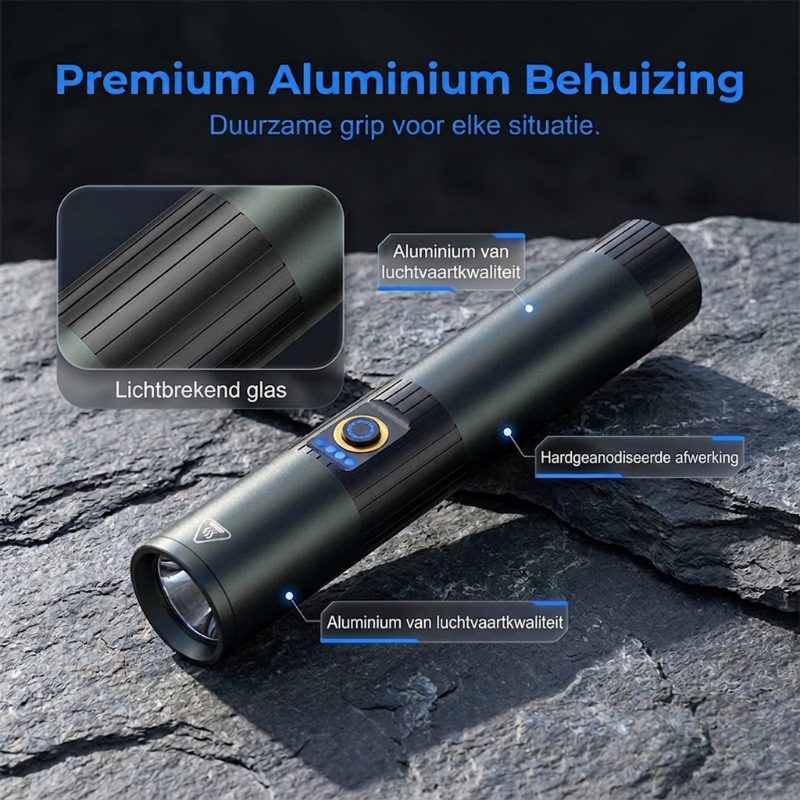 📢📢50% DE RÉDUCTION !! ⏰Lampe torche tactique ultra-lumineuse avec fonction zoom