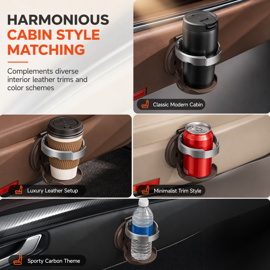 🚗 50 % DE RÉDUCTION EN CE MOMENT !! 🥤Porte-gobelet pliable et multifonctionnel pour les portières de voiture, pour boissons