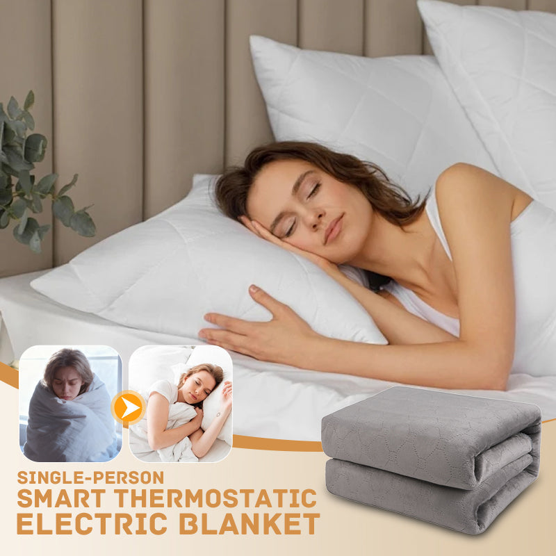 Couverture chauffante électrique thermostatique intelligente pour une personne