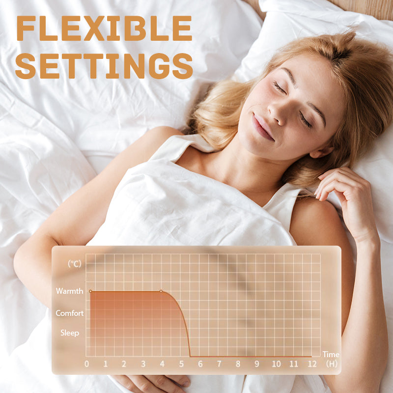 Couverture chauffante électrique thermostatique intelligente pour une personne