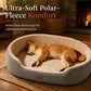 ✨50 % DE RÉDUCTION EN CE MOMENT ! ✨Panier ovale amovible pour animaux en polaire et tissu Oxford avec fond déperlant antidérapant et rembourrage en mousse pour chiens et chats