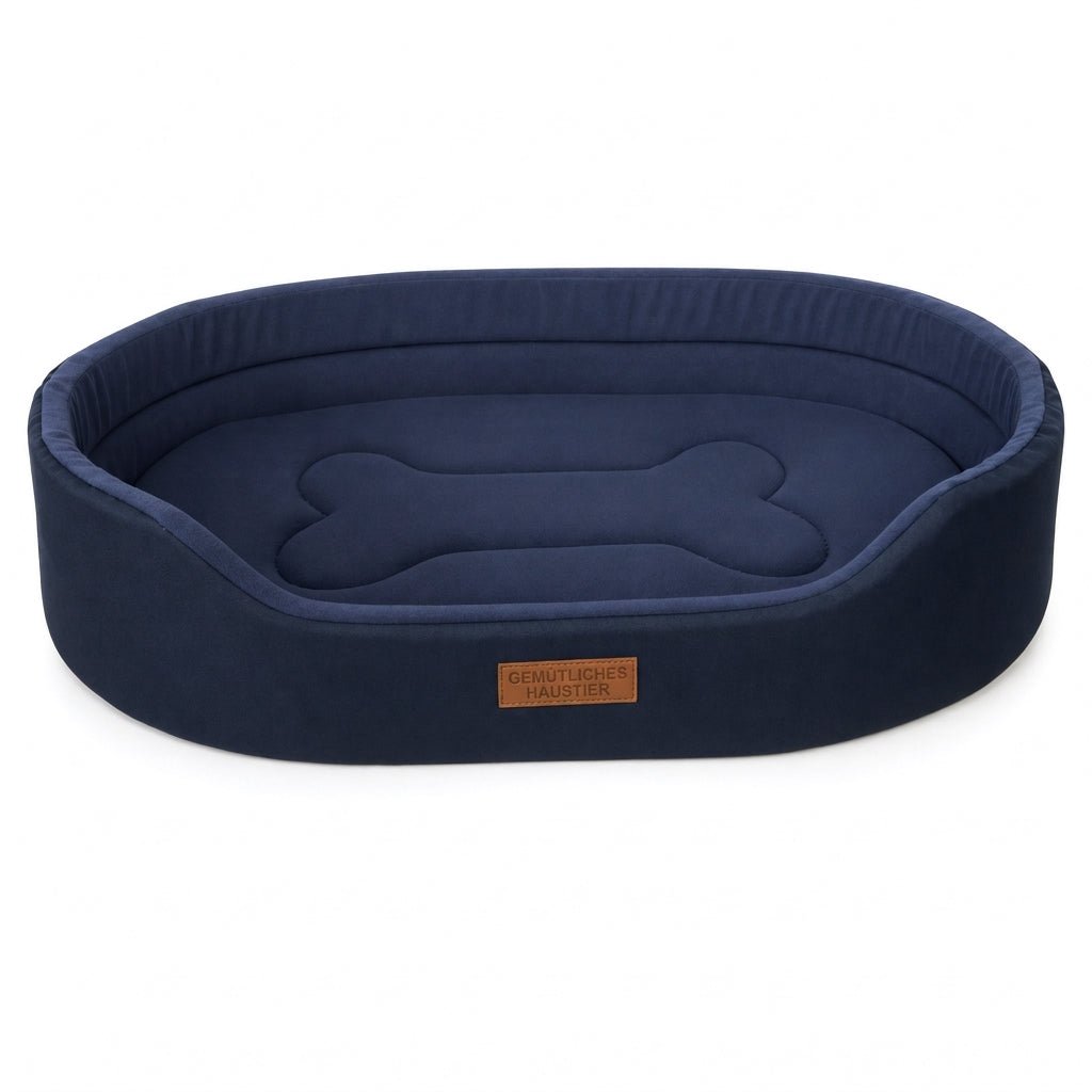 ✨50 % DE RÉDUCTION EN CE MOMENT ! ✨Panier ovale amovible pour animaux en polaire et tissu Oxford avec fond déperlant antidérapant et rembourrage en mousse pour chiens et chats
