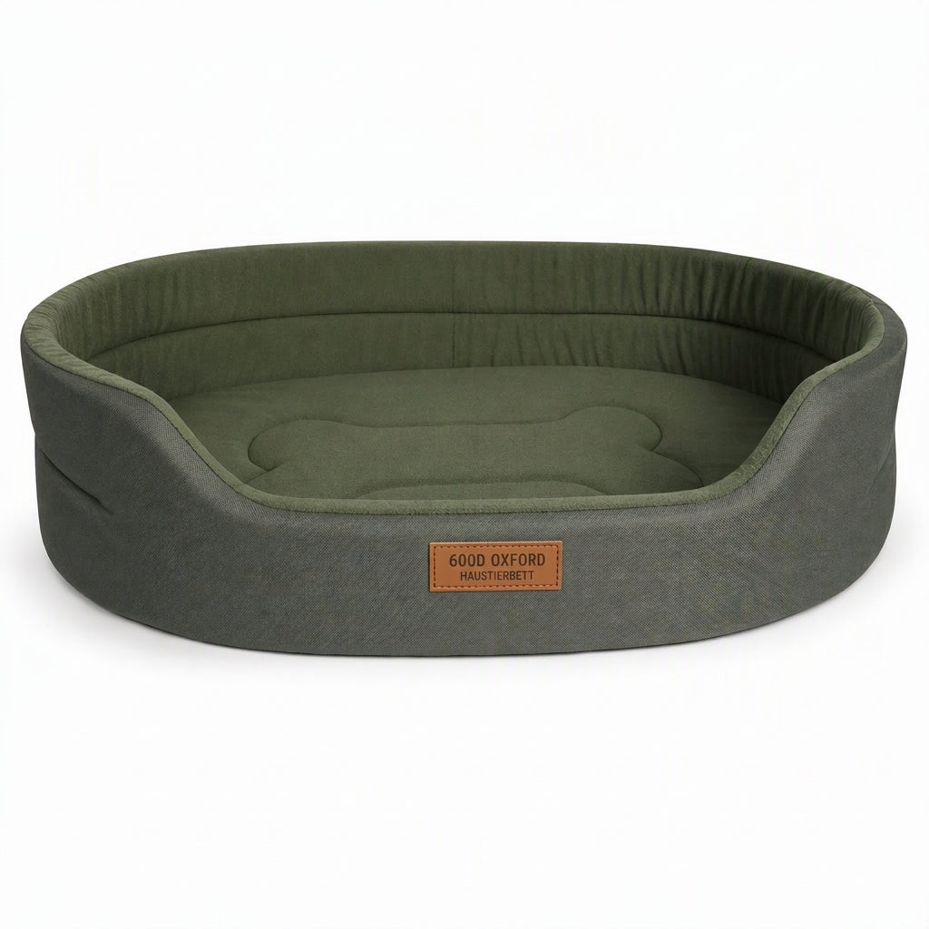 ✨50 % DE RÉDUCTION EN CE MOMENT ! ✨Panier ovale amovible pour animaux en polaire et tissu Oxford avec fond déperlant antidérapant et rembourrage en mousse pour chiens et chats