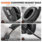 Casque sans fil Bluetooth pour centre d'appels, avec réduction de bruit environnemental ENC et appairage automatique, pour service client et chauffeurs routiers