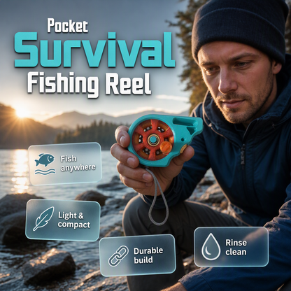 Dispositif portable de moulinet de pêche de poche sans canne