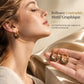 Boucles d'oreilles huggie en forme de U imprimé léopard vintage pour femmes