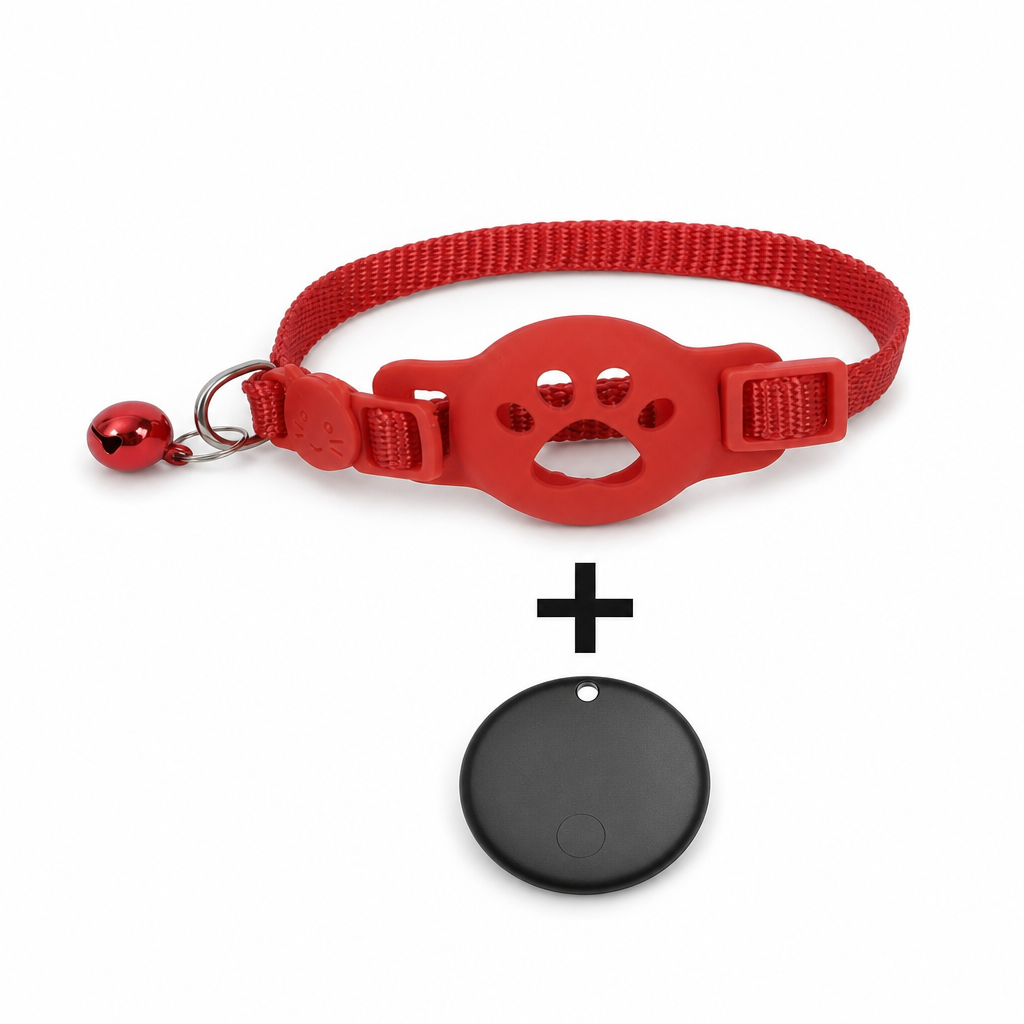 Collier Réfléchissant pour Chat avec Traceur Connecté Étanche