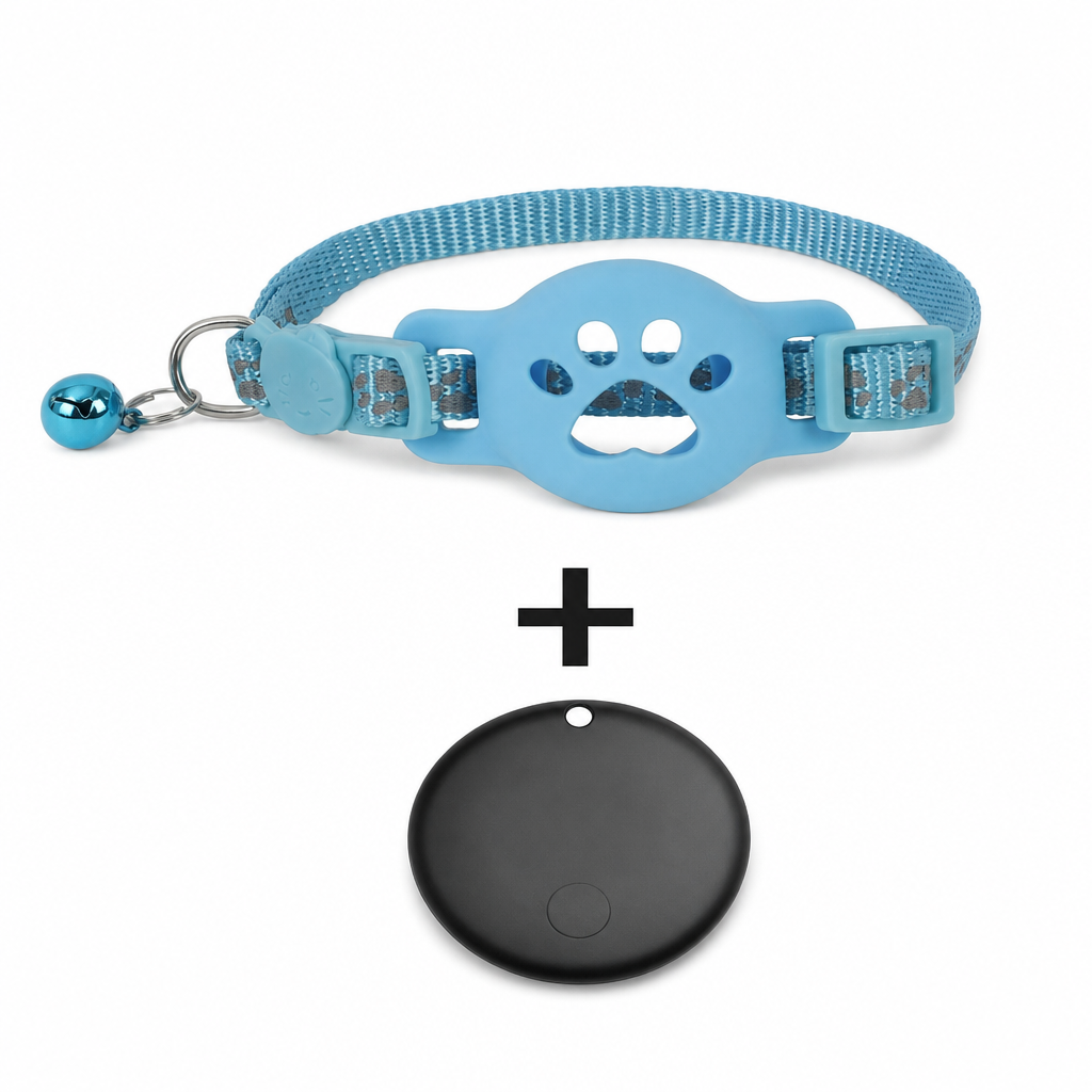 Collier Réfléchissant pour Chat avec Traceur Connecté Étanche