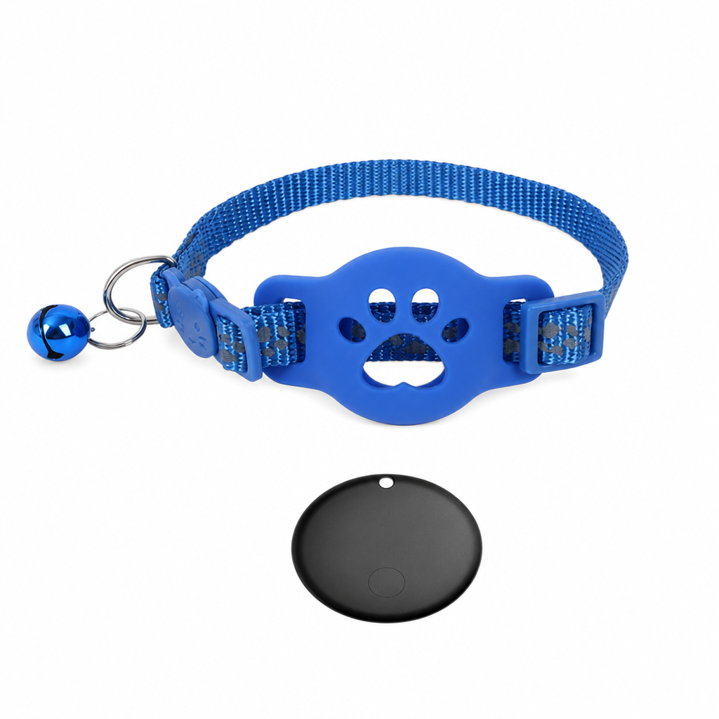 Collier Réfléchissant pour Chat avec Traceur Connecté Étanche