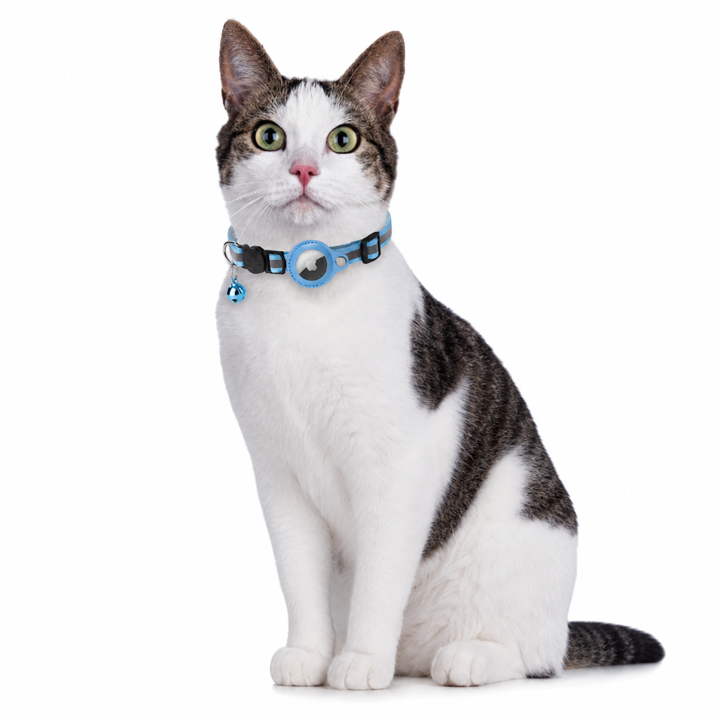 Collier Réfléchissant pour Chat avec Traceur Connecté Étanche