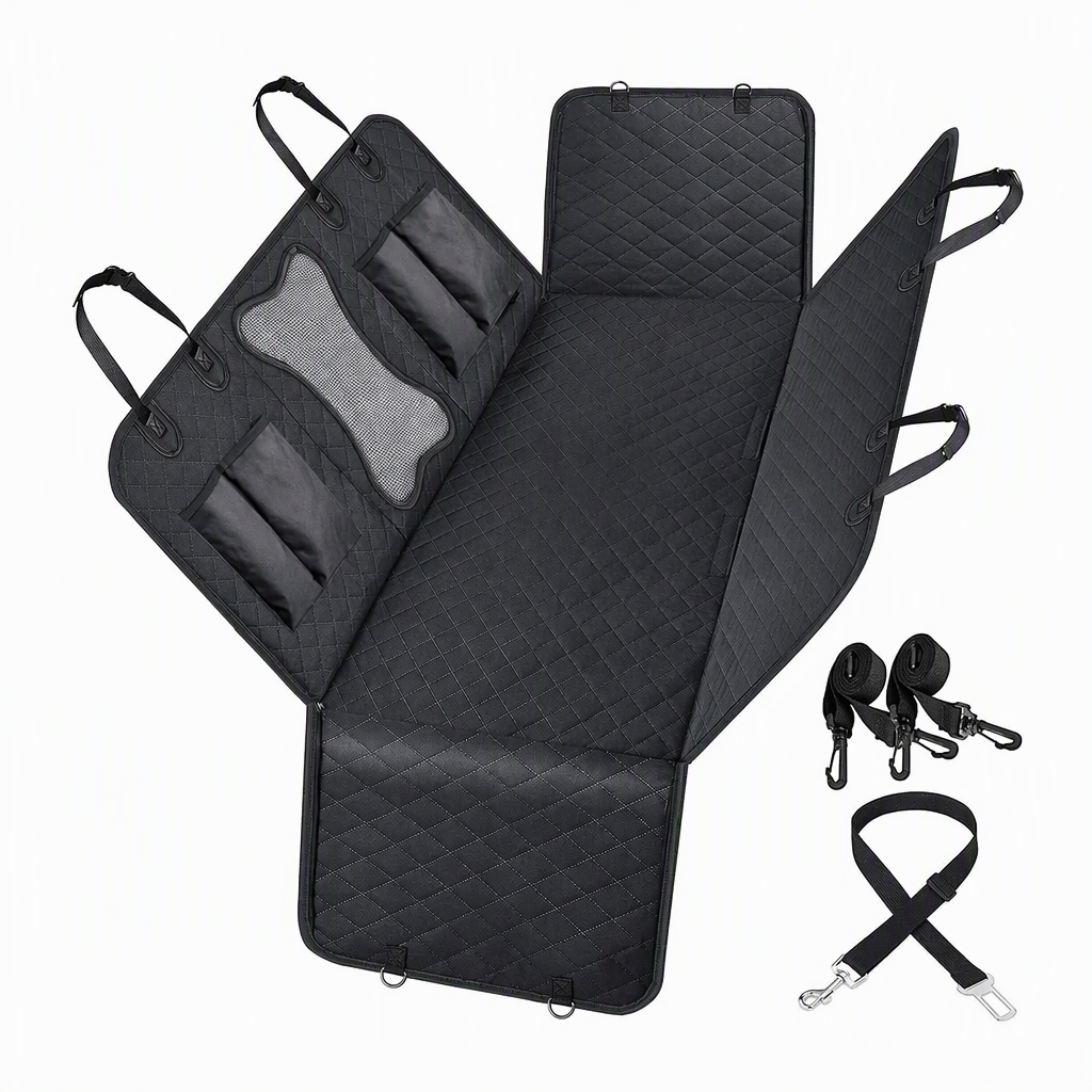 Housse de Siège de Voiture Imperméable pour Chien - Protection de Banquette Arrière